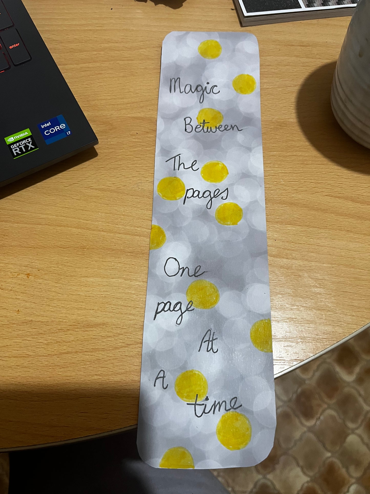 Felt Leaf Motif Bookmark