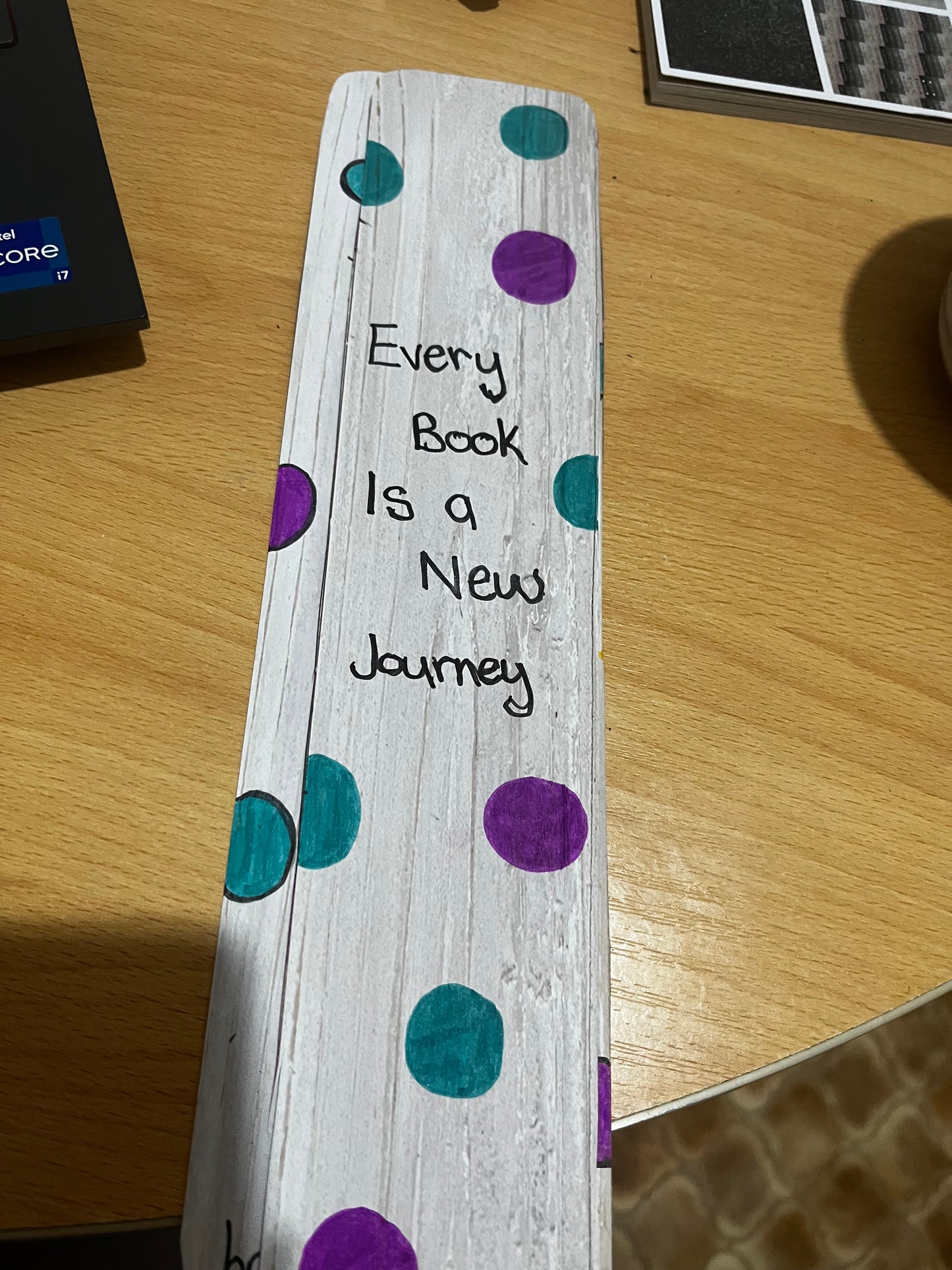 Felt Leaf Motif Bookmark